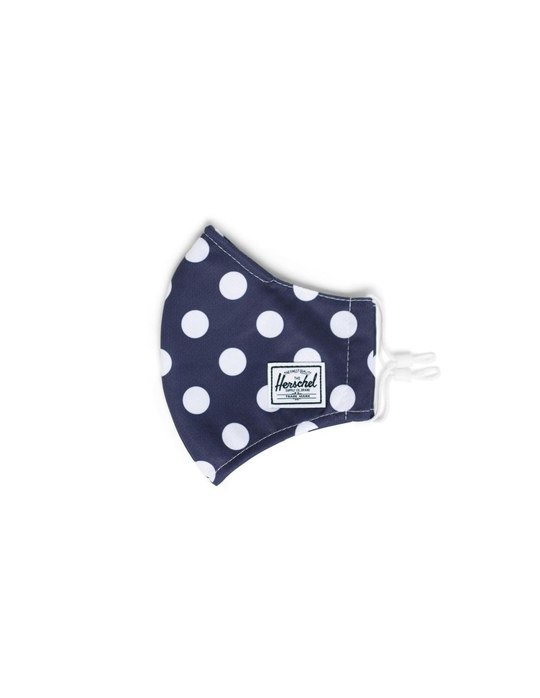 Mascarilla Herschel Classic Fitted Peacoat Polka Dot