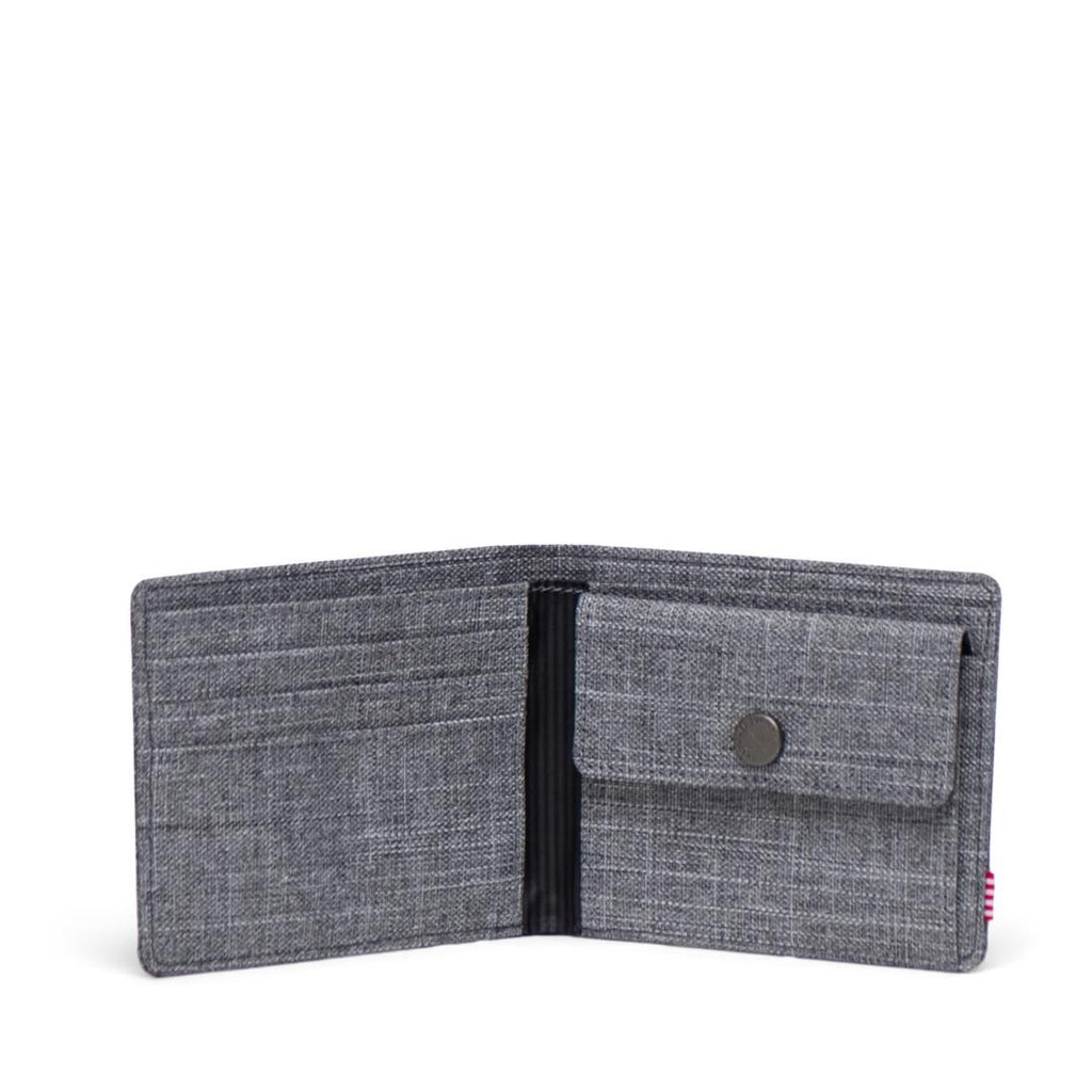 Cartera Herschel Roy Coin RFID Raven Crosshatch