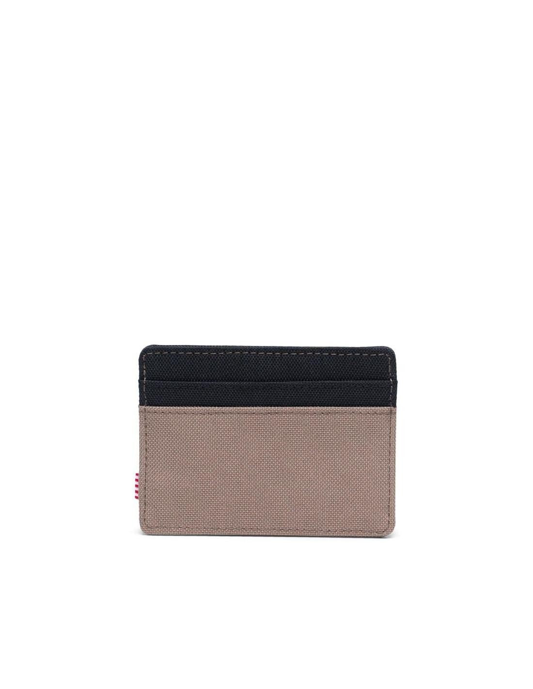 Tarjetero Herschel Charlie Pine Bark/Black