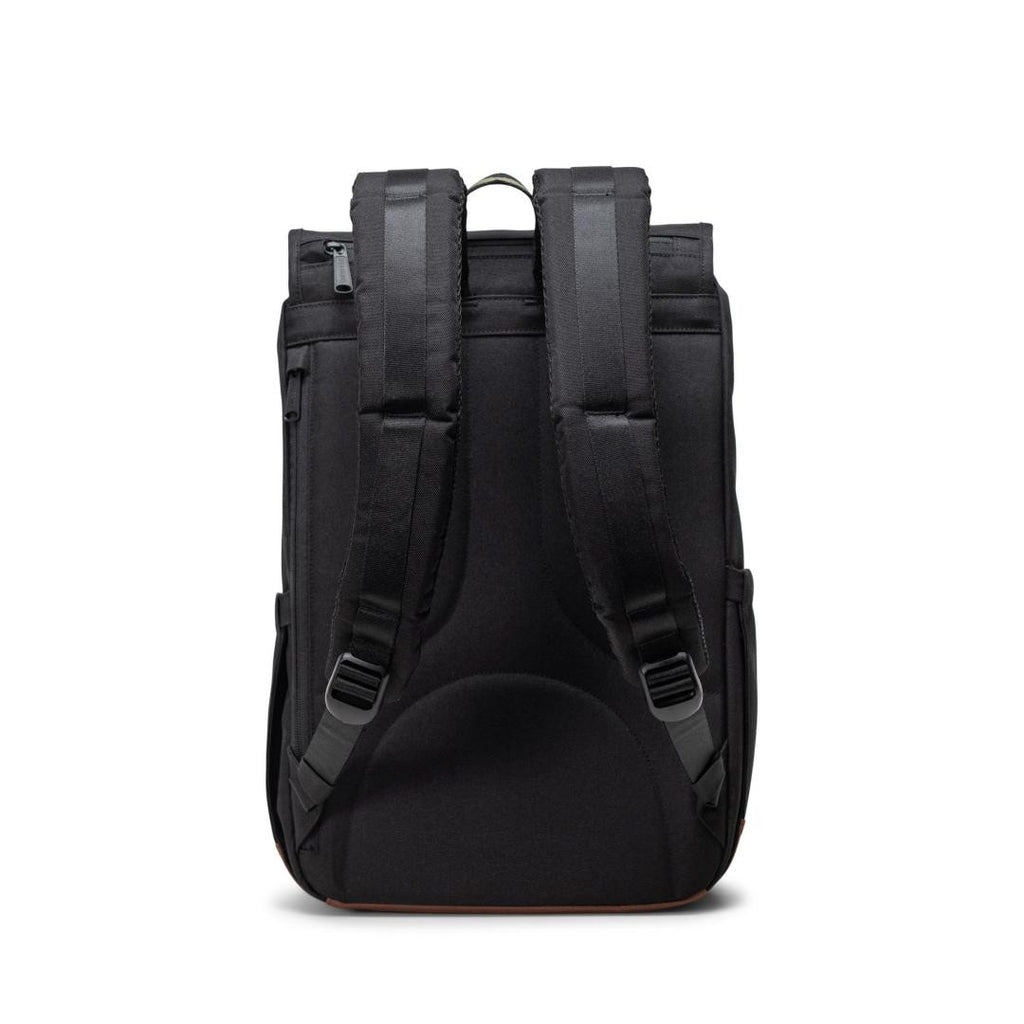 Mochila Herschel Little America Mid Volume Black Four leaf clover