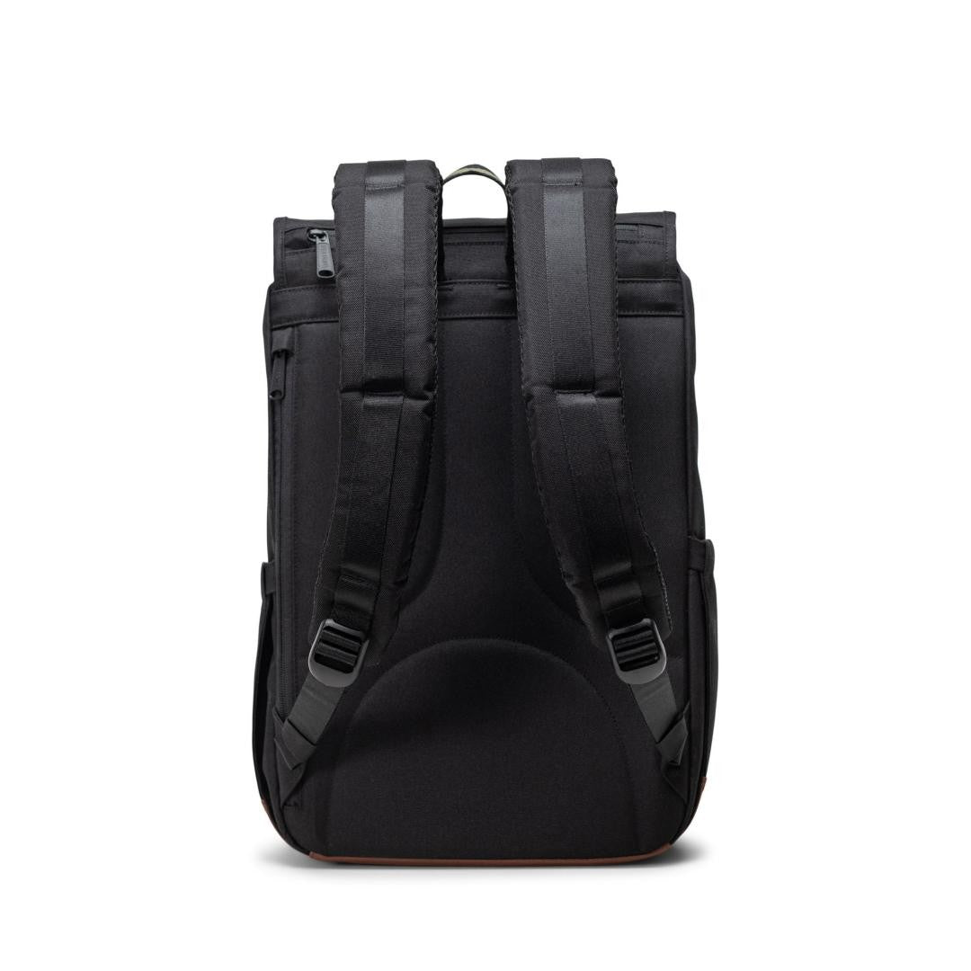 Mochila Herschel Little America Mid Volume Black Four leaf clover