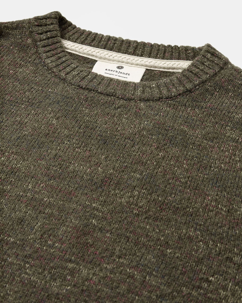 Jersey Anerkjendt Aksune Space Yarn Crew Neck Forest Night