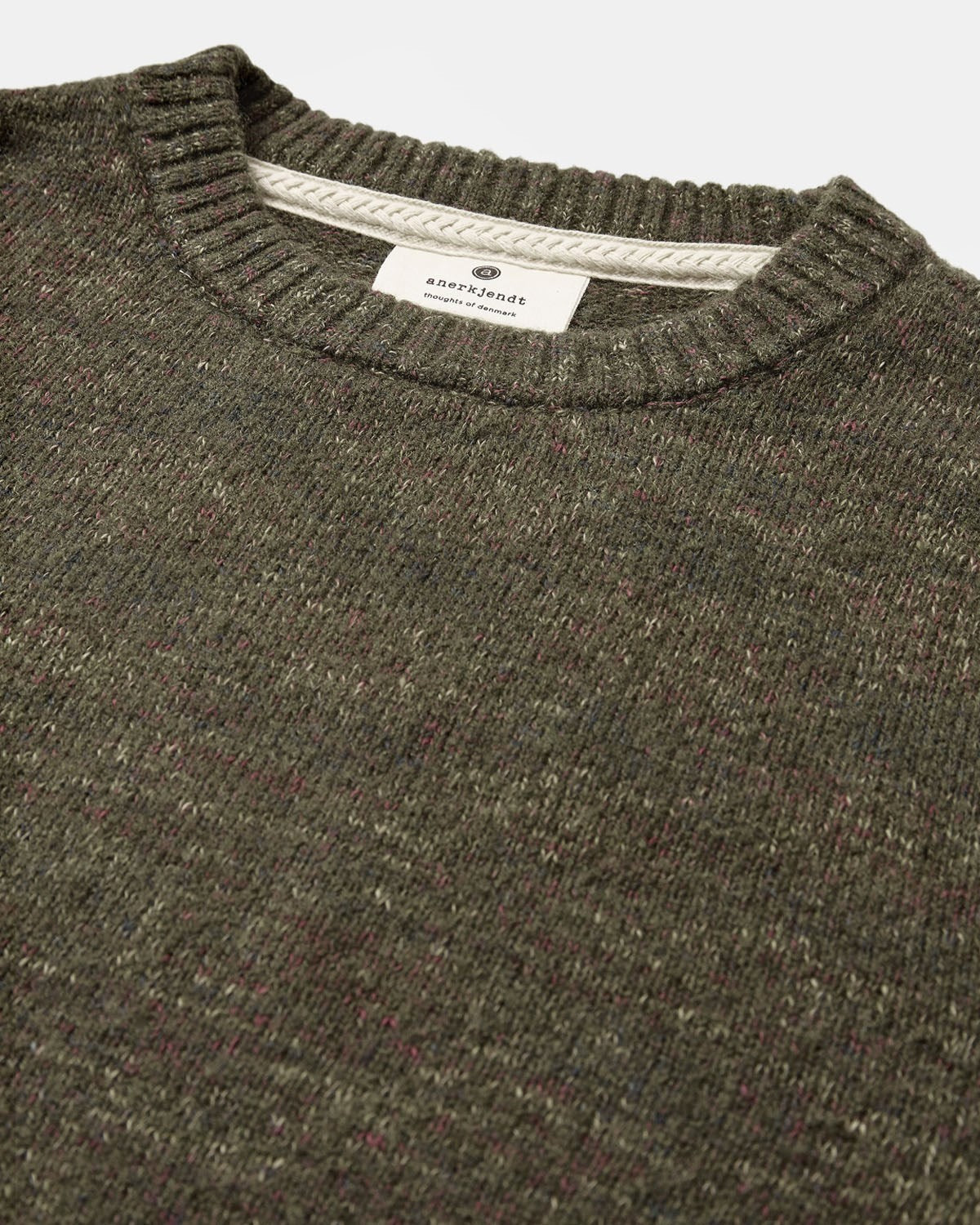 Jersey Anerkjendt Aksune Space Yarn Crew Neck Forest Night