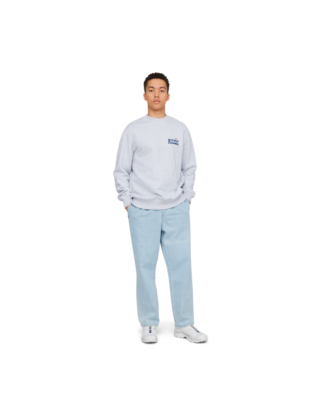 Sudadera Makia Heartache gris claro