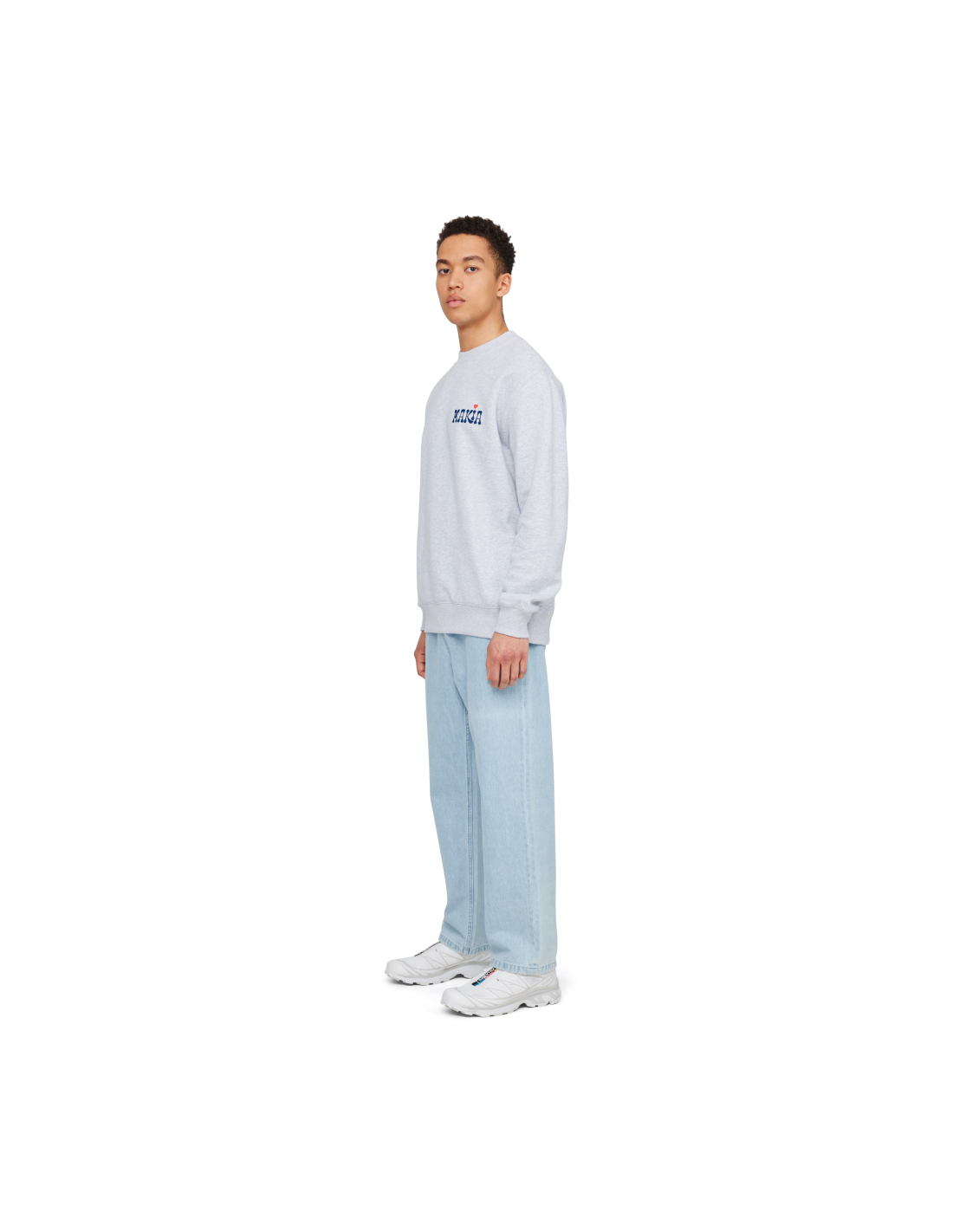 Sudadera Makia Heartache gris claro