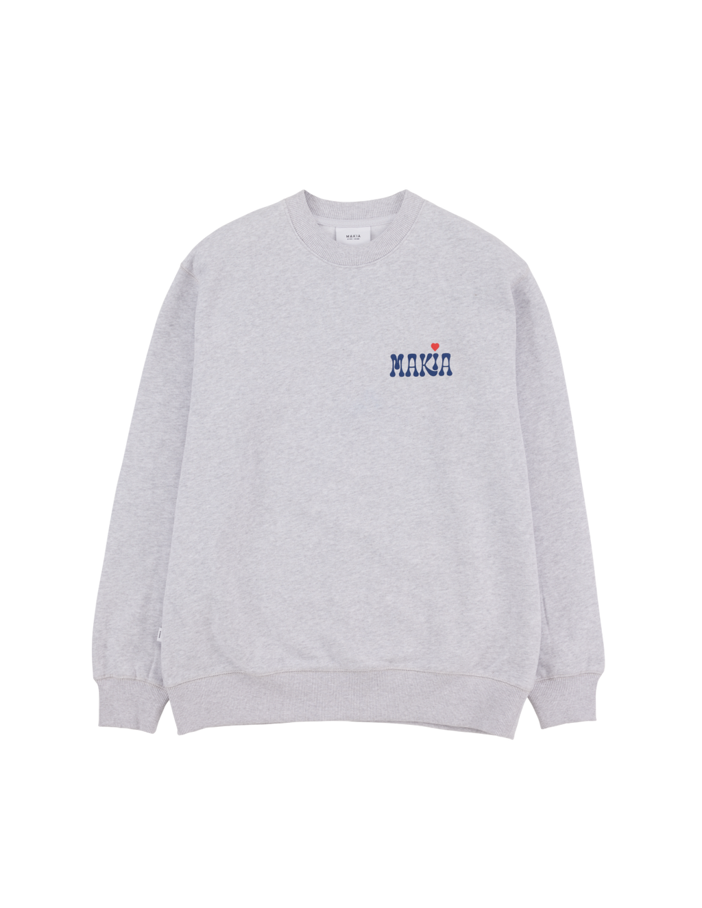 Sudadera Makia Heartache gris claro