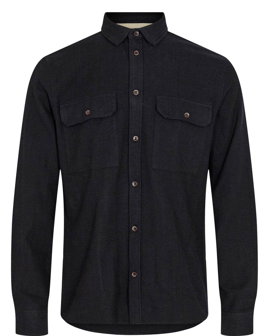 Camisa Anerkjendt Ak Leif 2 Tone Melange Shirt Sky Captain