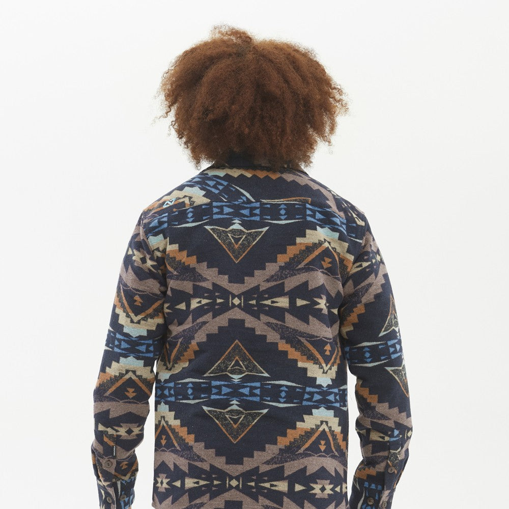 Camisa Hydroponic Goleta Navy Aztec