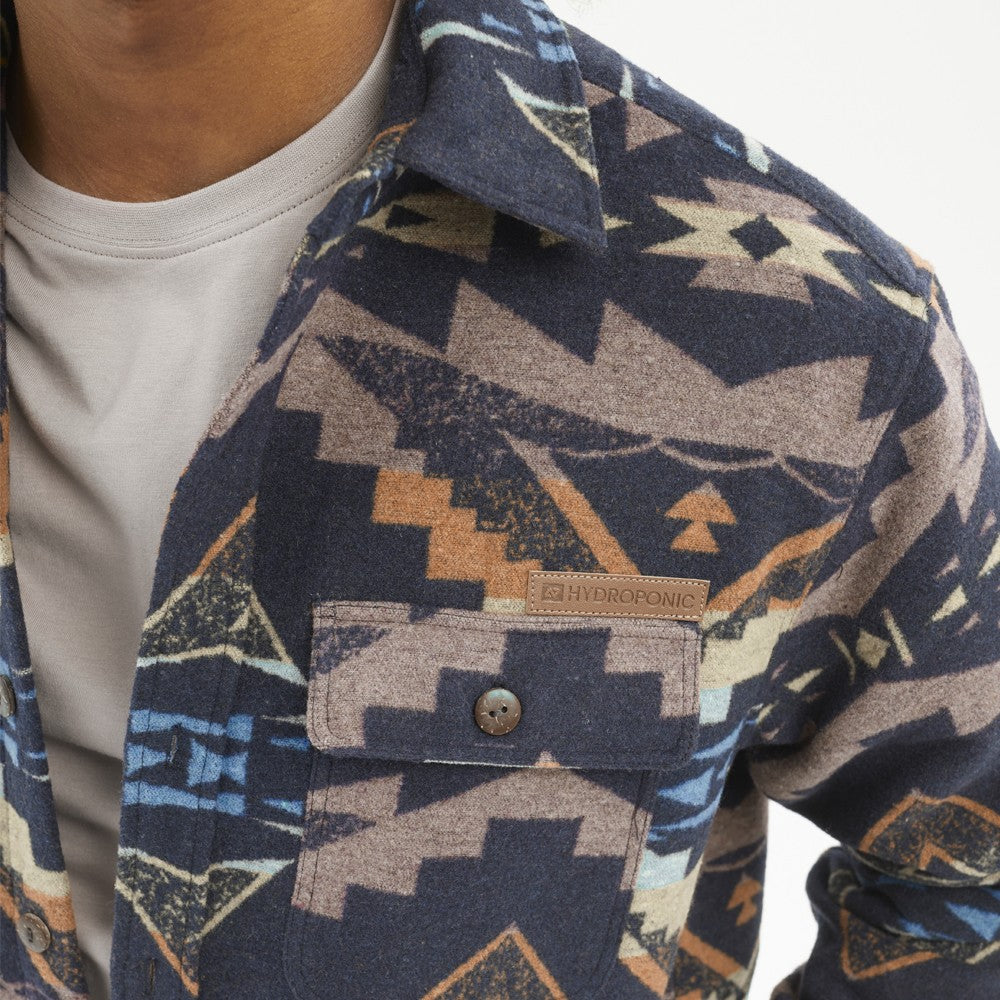 Camisa Hydroponic Goleta Navy Aztec