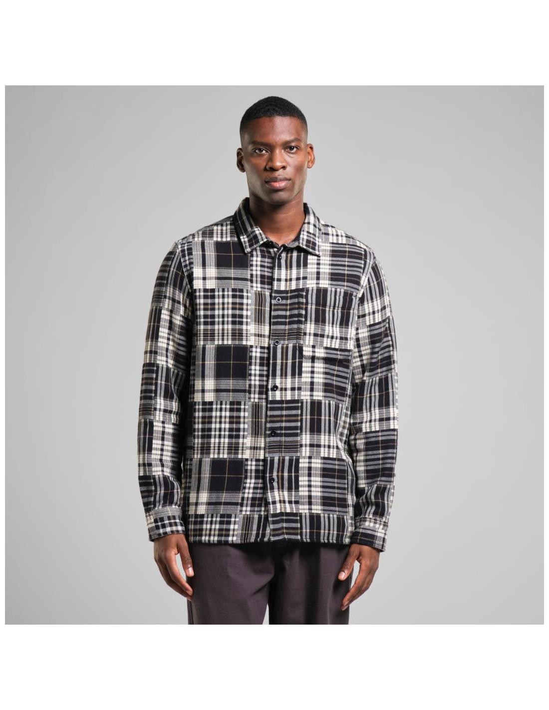 Camisa Dedicated Rute Flannel Patchwork Black