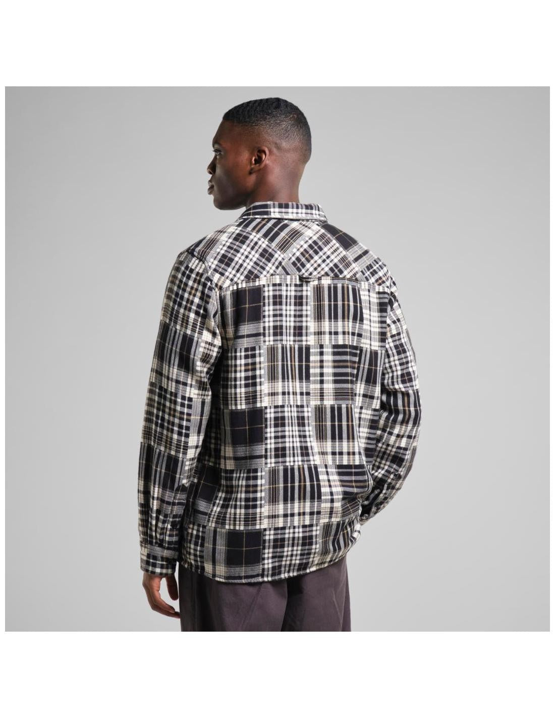 Camisa Dedicated Rute Flannel Patchwork Black