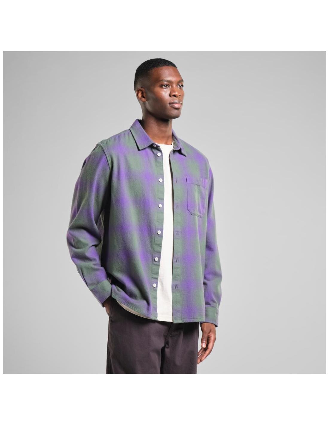 Camisa Dedicated Rute Flannel Shadow Check Purple