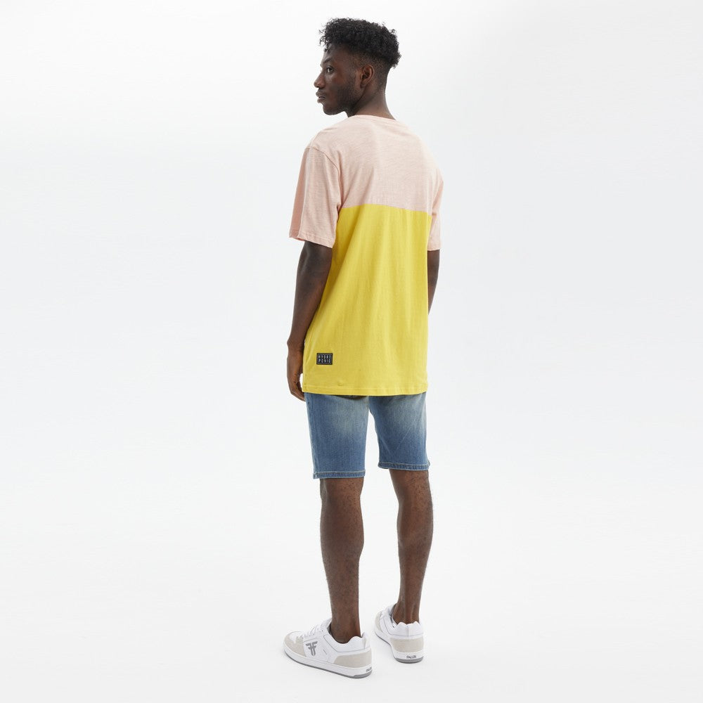 Camiseta Hydroponic Always Rosa y Amarillo