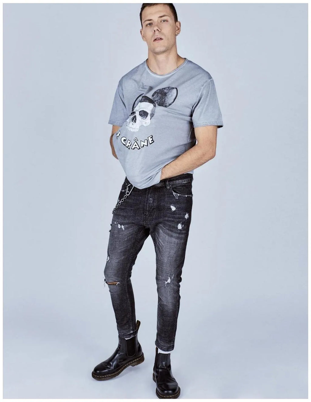 Camiseta Le Crane Mouse Grey