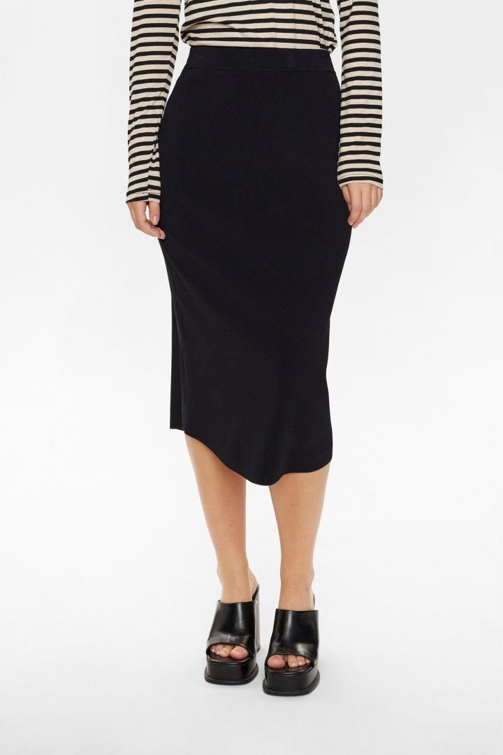 Falda Nümph Nulilly Long Skirt Caviar