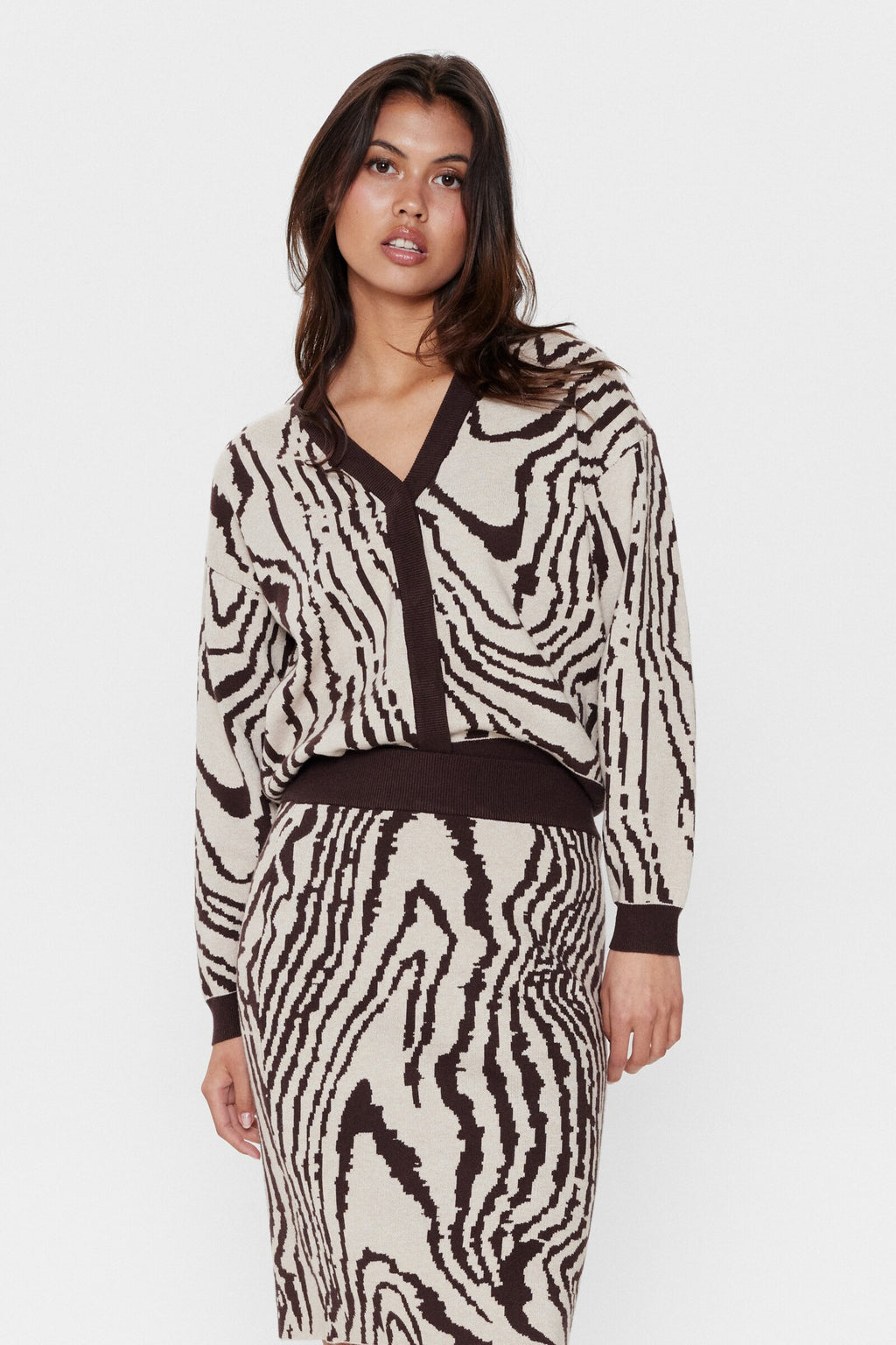 Falda Nümph Nuwoody Chicory Coffee