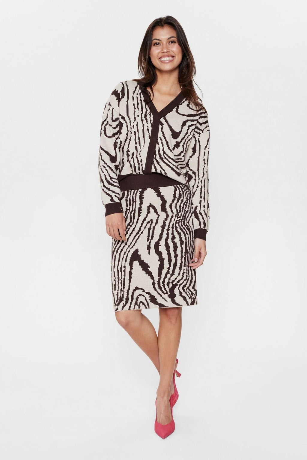 Falda Nümph Nuwoody Chicory Coffee