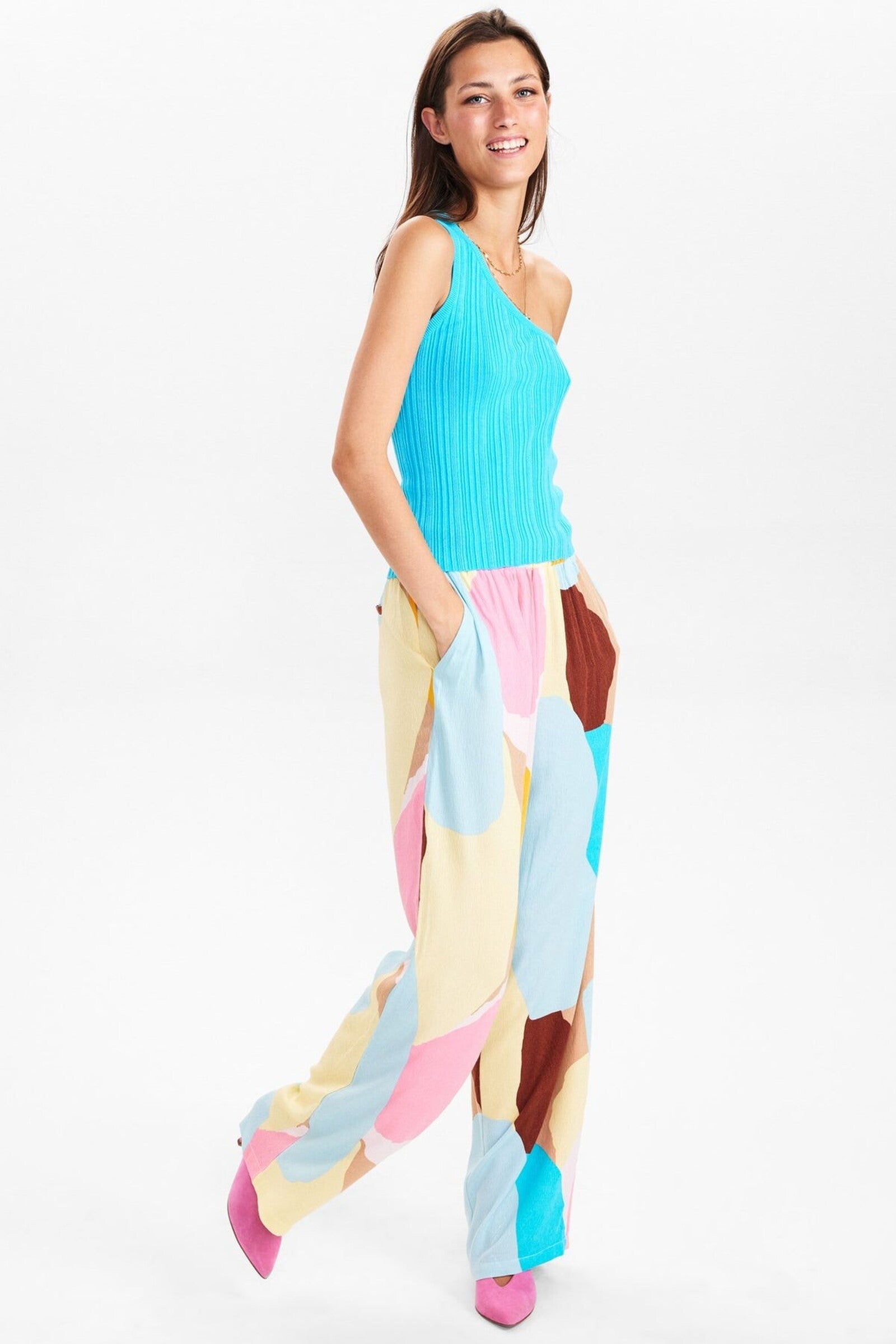 Camiseta Nümph Numetti Top Scuba Blue