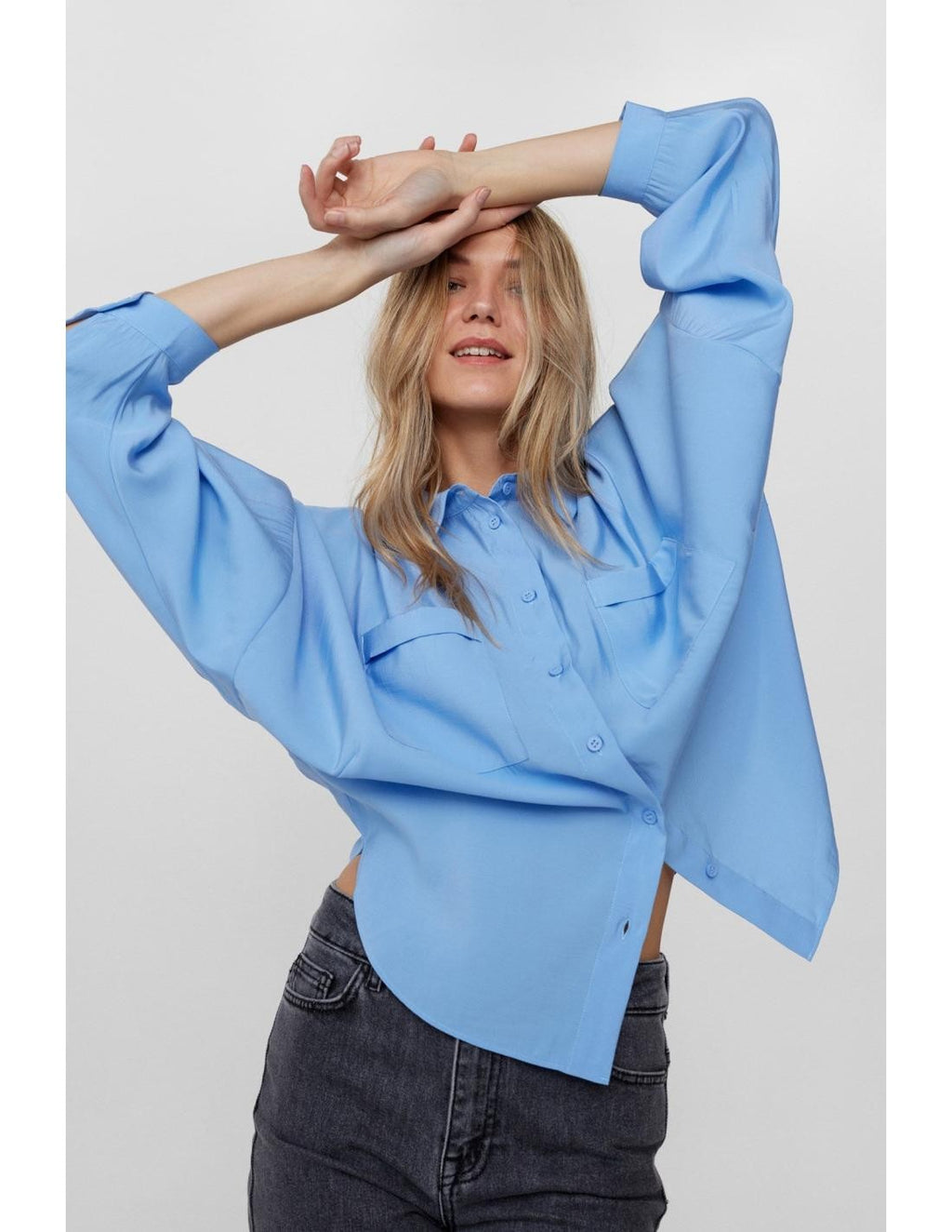 Camisa Nümph Nuessy Vista Blue