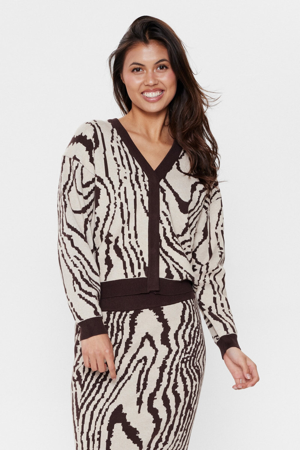 Cardigan Nümph Nuwoody Chicory Coffee