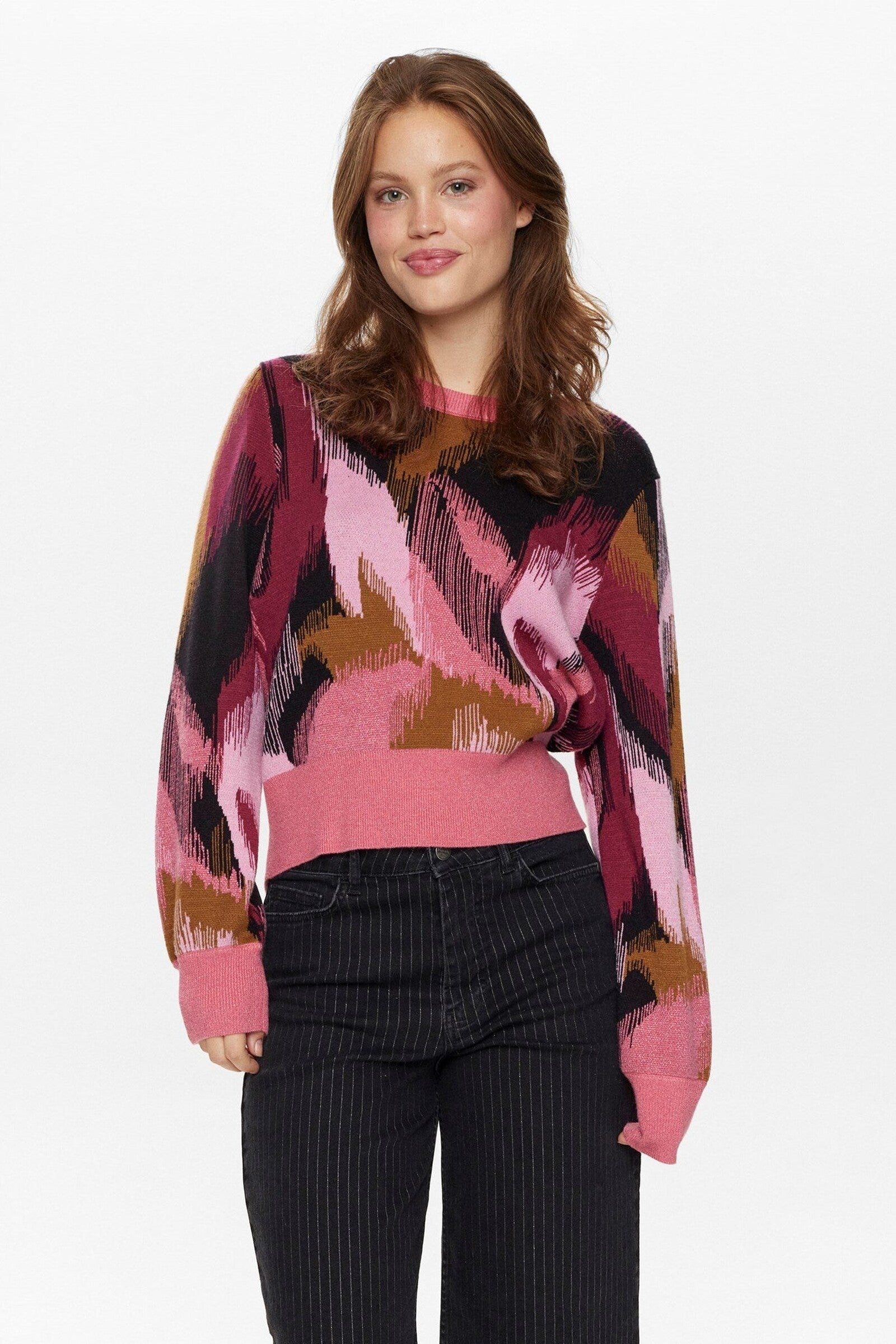 Jersey Nümph Nuleavy Pullover Camellia Rose