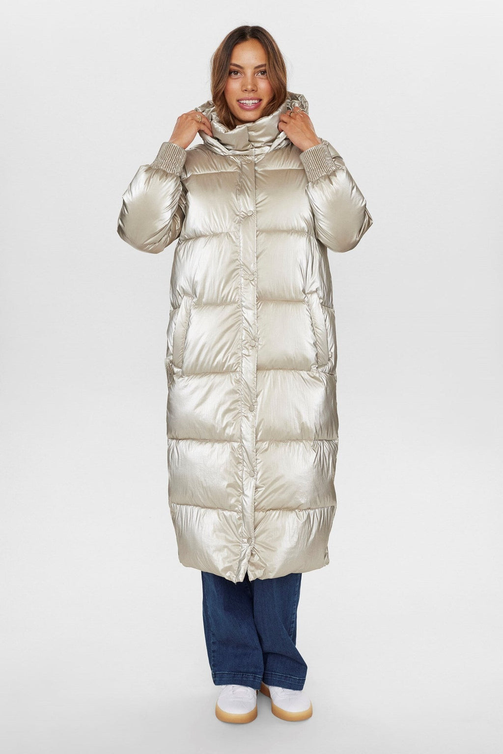 Abrigo Nümph Nukaro Champagne