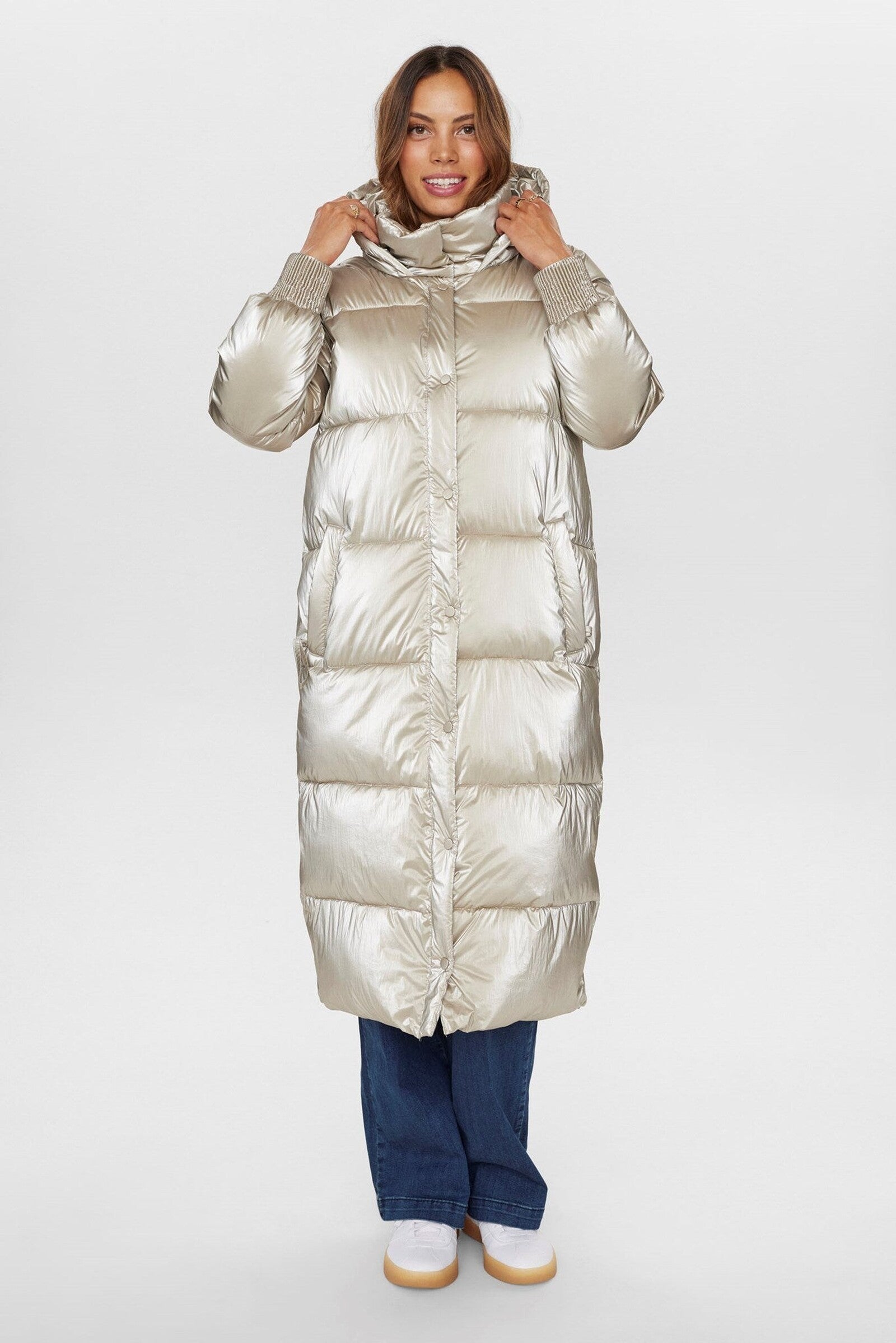 Abrigo Nümph Nukaro Champagne