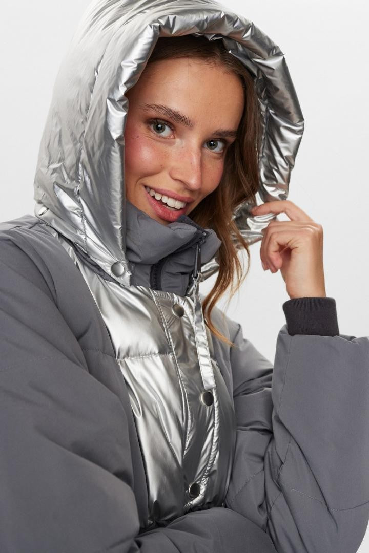 Abrigo Nümph Nutrisia New Jacket Asphalt