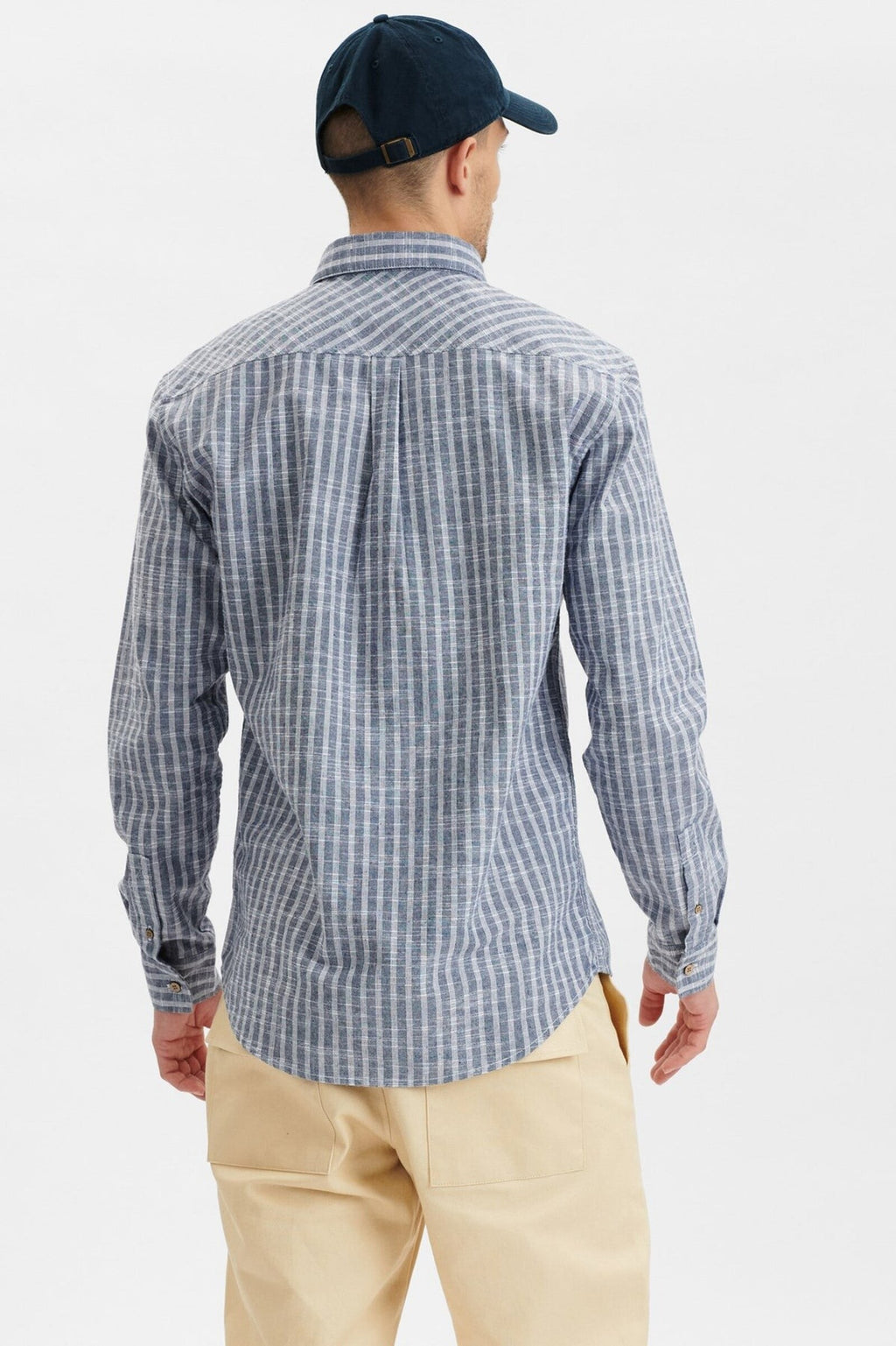 Camisa Anerkjendt Akkonrad Mel Stripe Sky captain