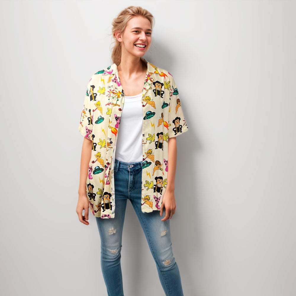 Camisa Loco Monky Puro Loco Old White