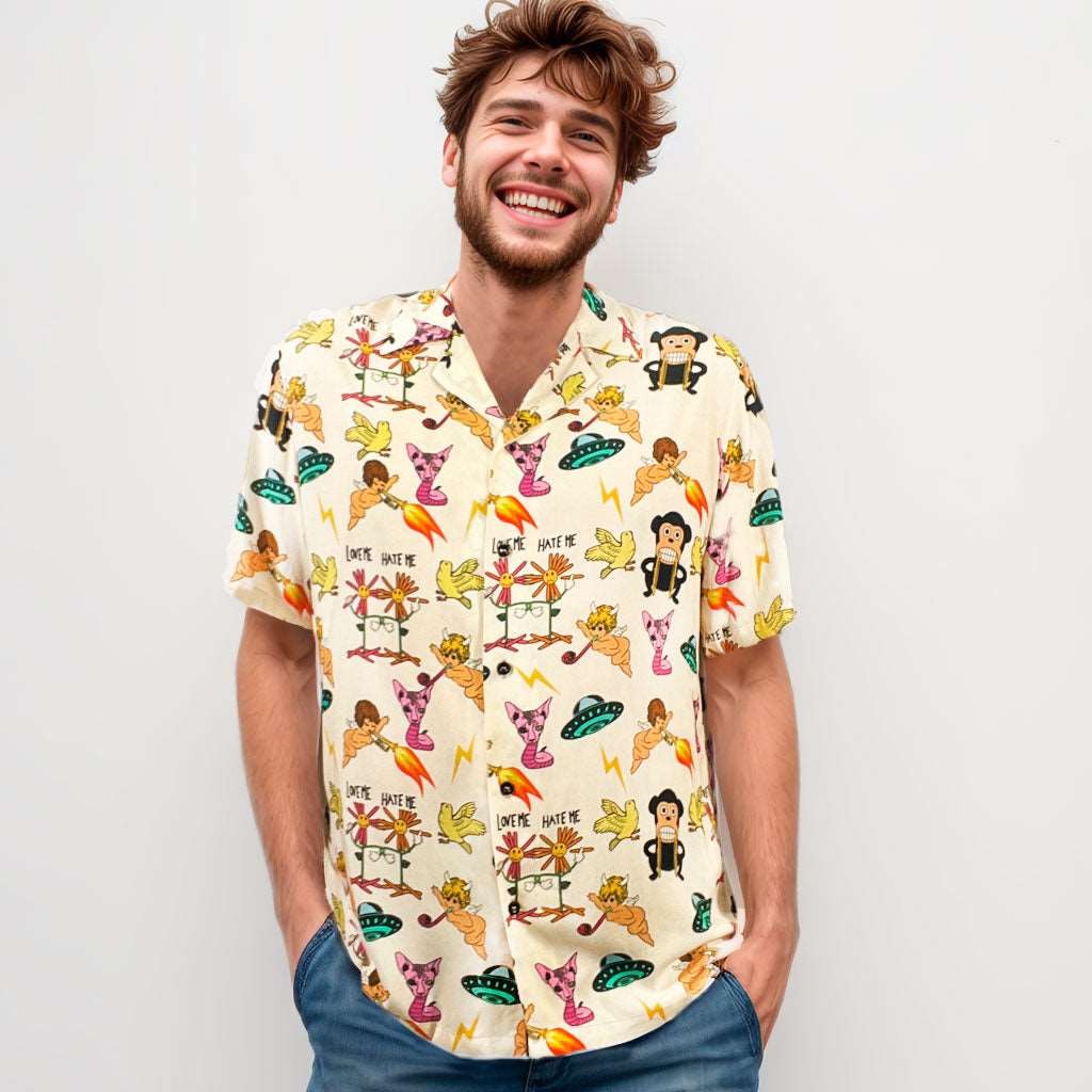 Camisa Loco Monky Puro Loco Old White