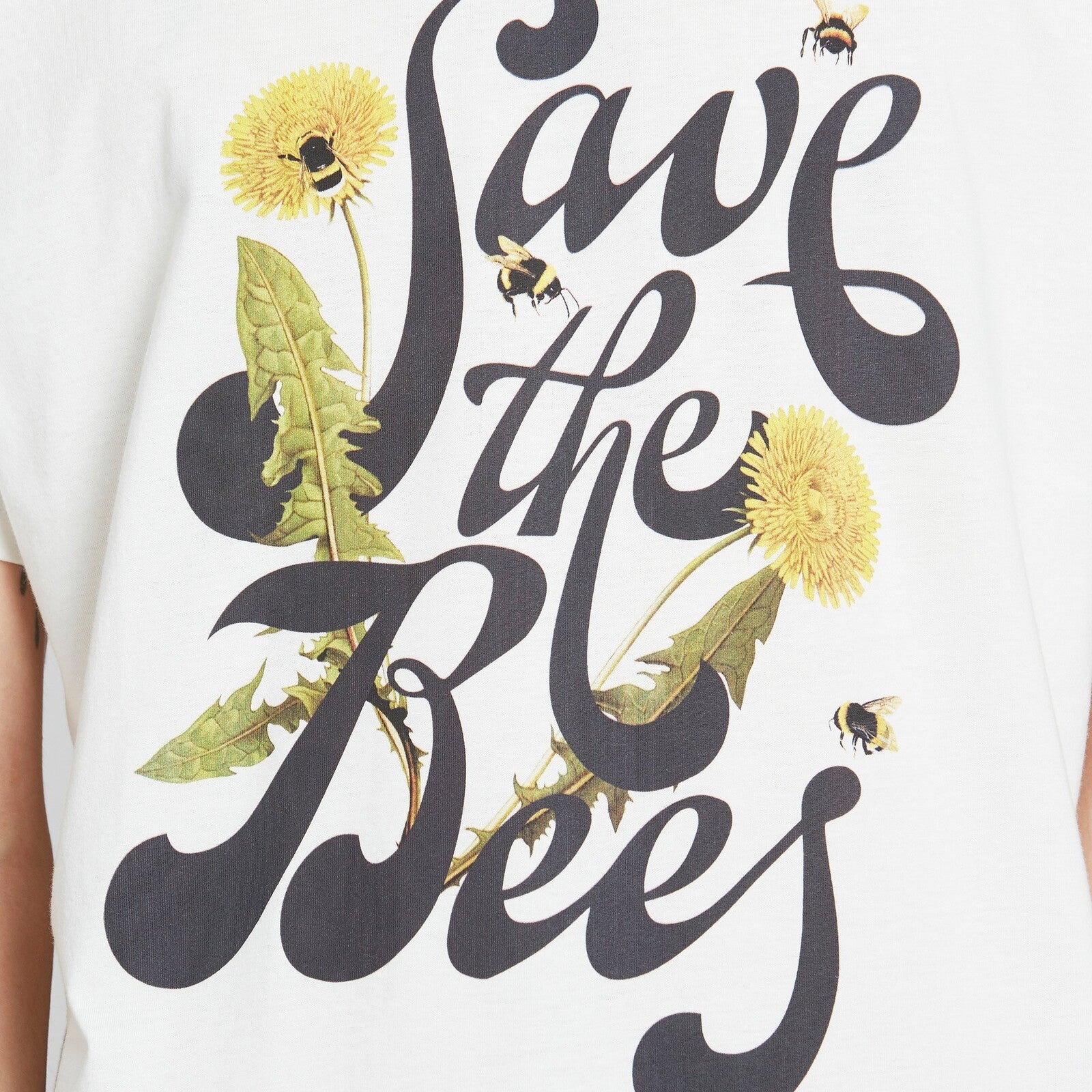 Camiseta Dedicated Stockholm Save the bees off white