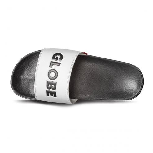 Chanclas Globe Unfazed Slide Blanco y Negro