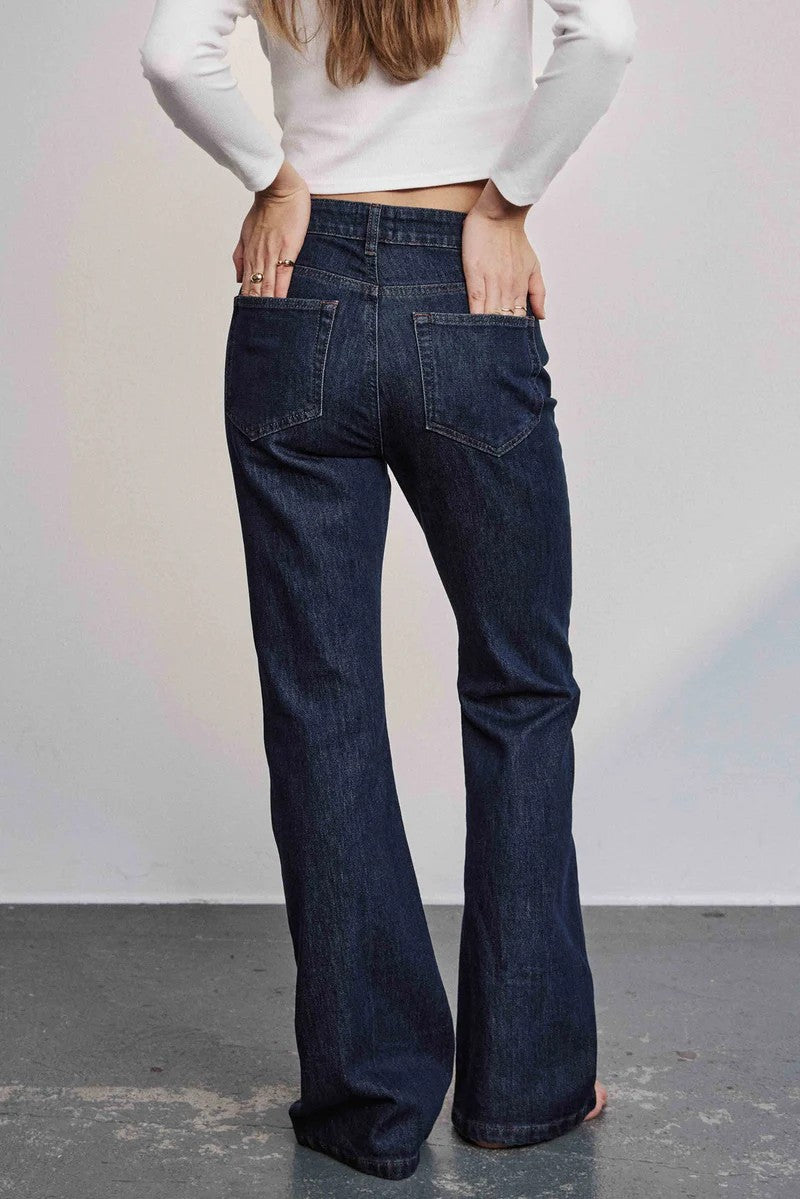 Pantalones Nümph Nulondon Jeans Long Dark Blue Denim