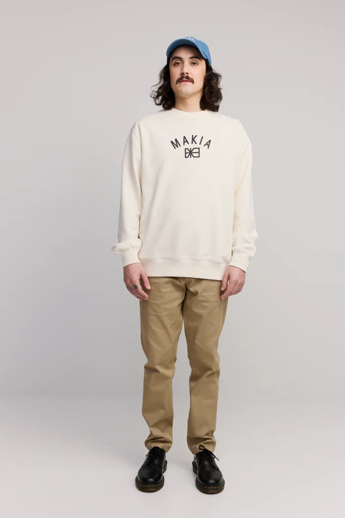 Sudadera Makia Port Sweatshirt Natural White