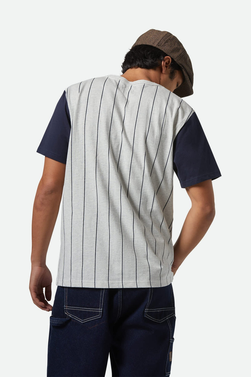 Camiseta Brixton The League Baseball Heather Grey Ash