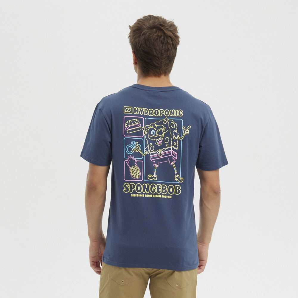 Camiseta Hydroponic x Bob Esponja Neon Dark Blue