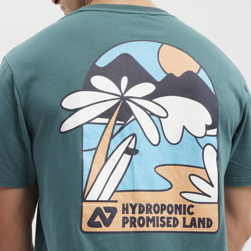 Camiseta Hydroponic Promised Land Teal Green