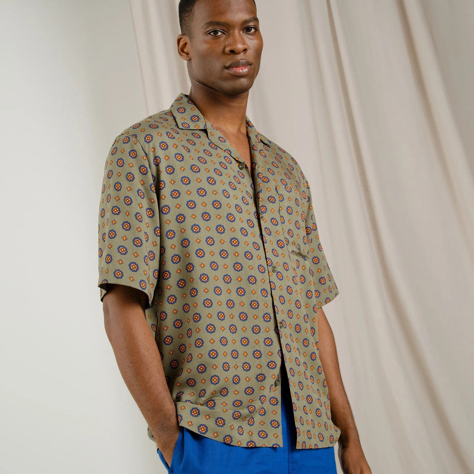 Camisa Dedicated Marstrand Medallion Dusty Green