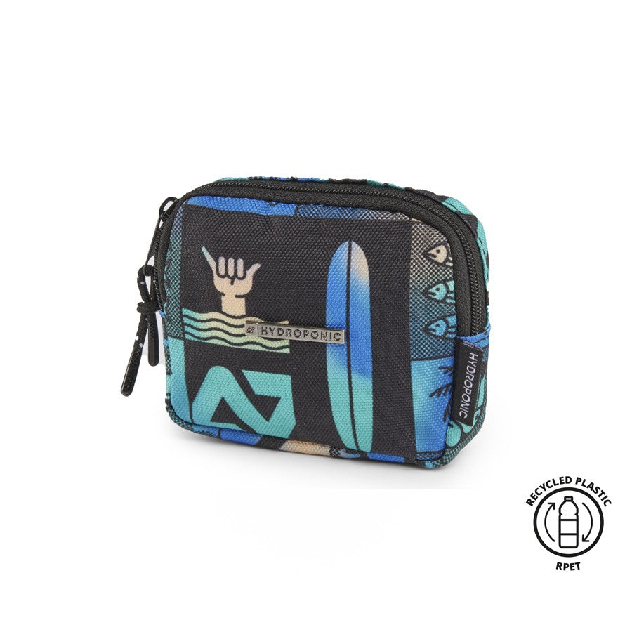 Monedero Hydroponic Purse Black tie dye