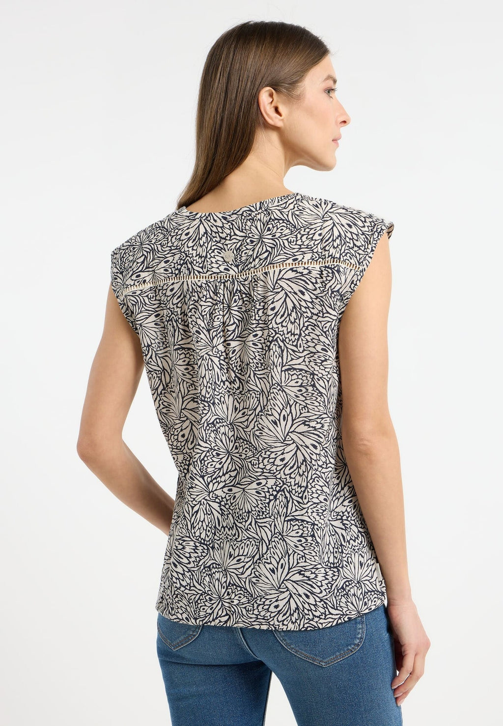 Blusa Ragwear Saltty Print Ecru