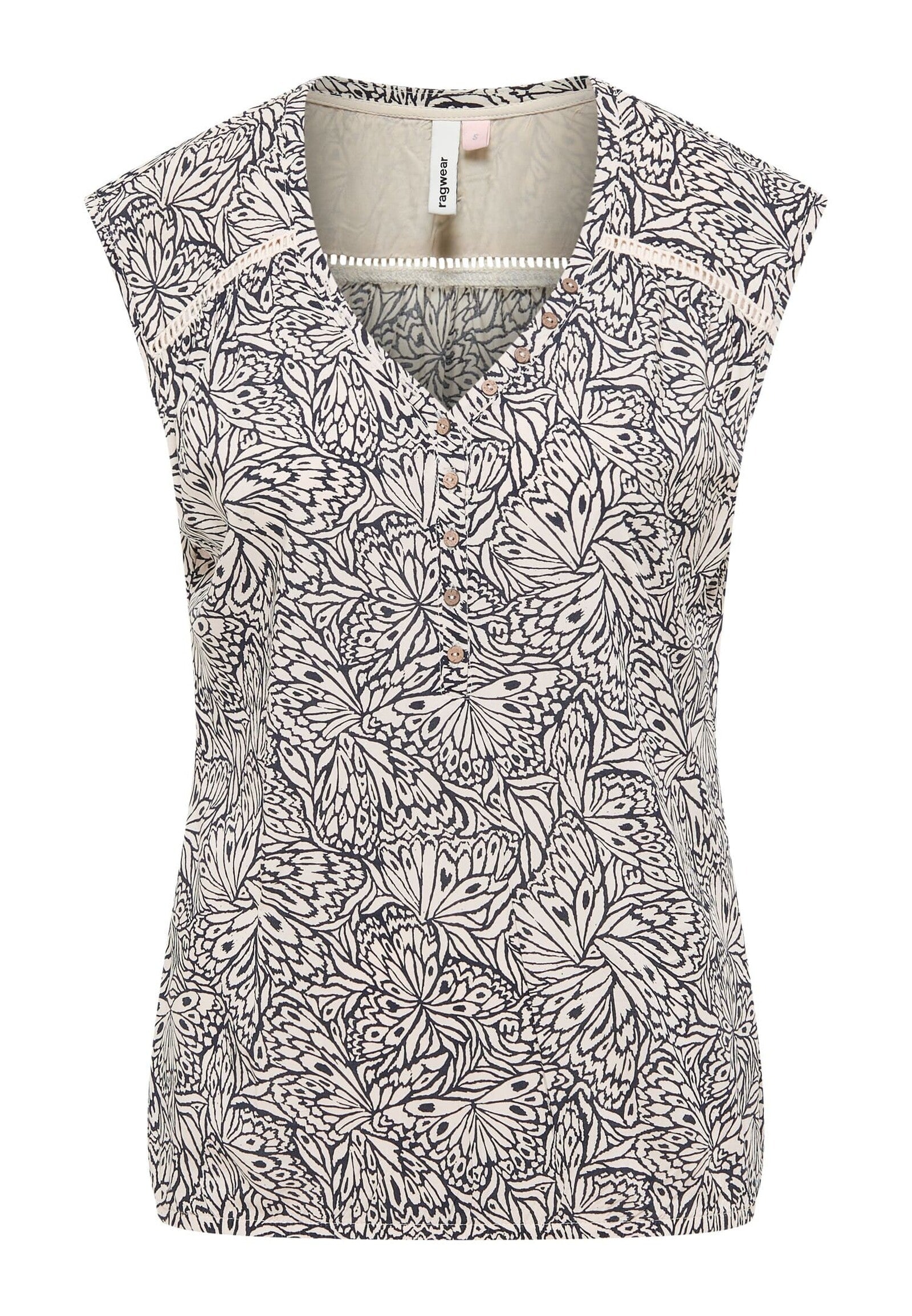 Blusa Ragwear Saltty Print Ecru