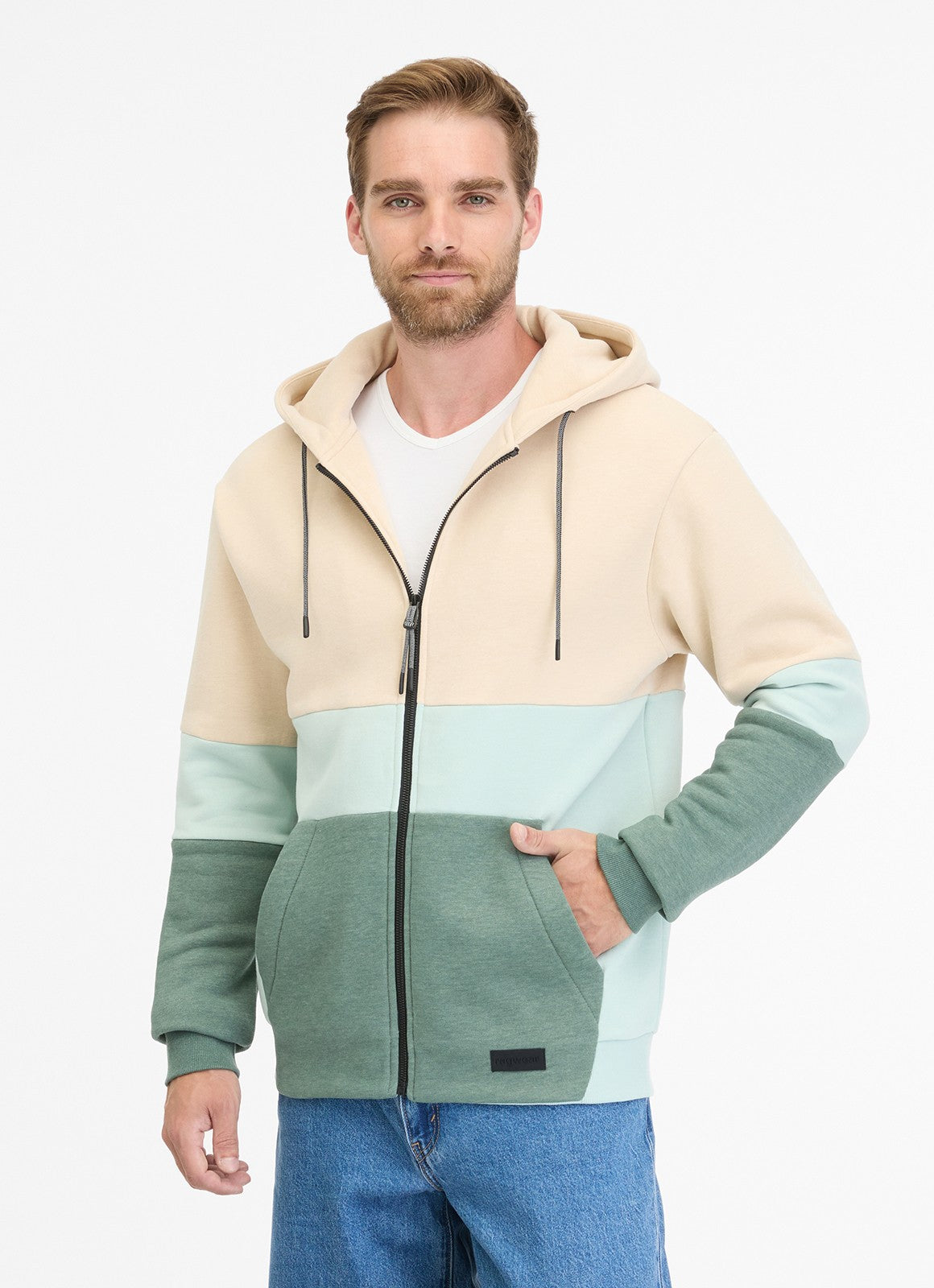 Sudadera Ragwear Blocky Ivory