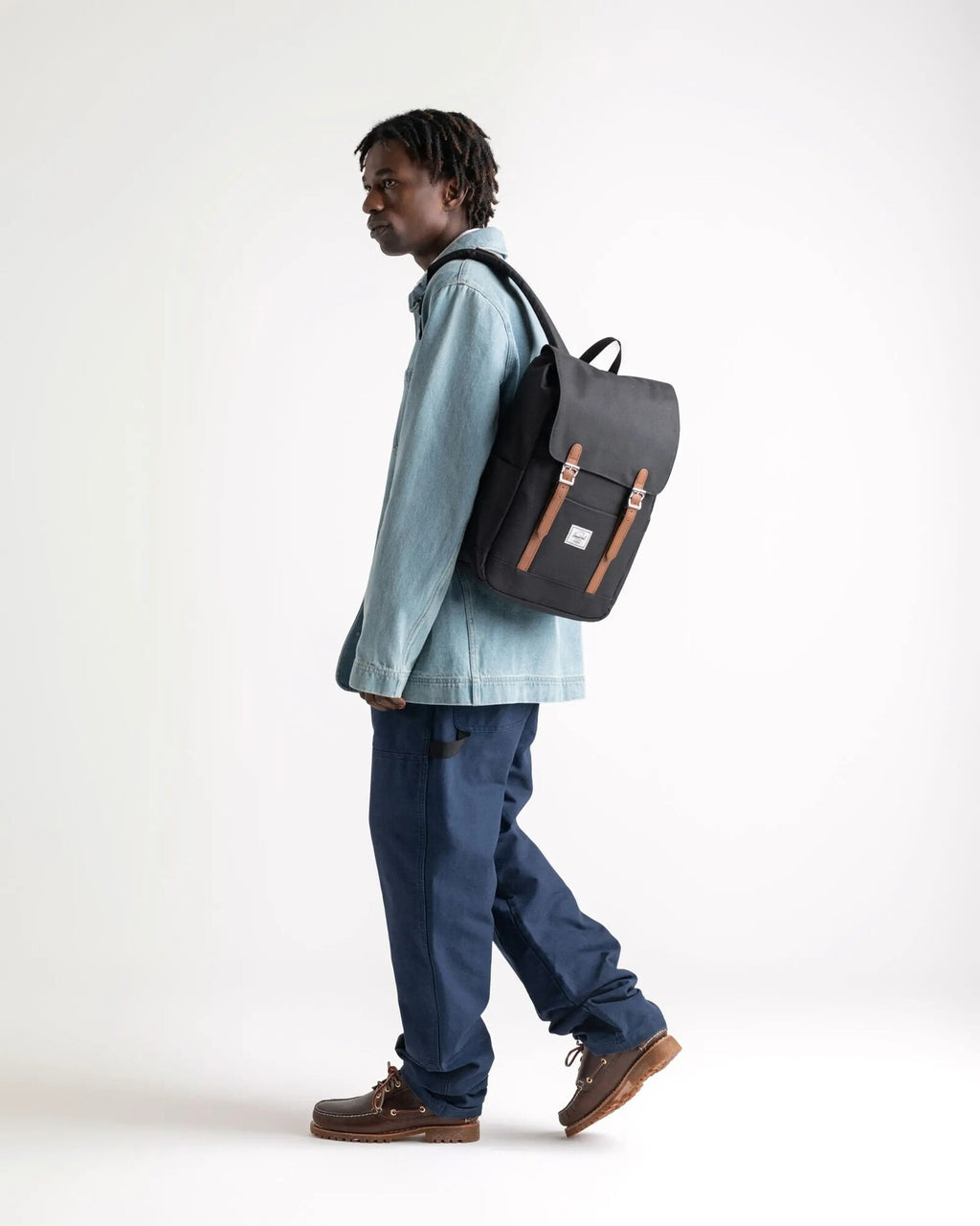 Mochila Herschel Retreat Small Lilas Crosshatch