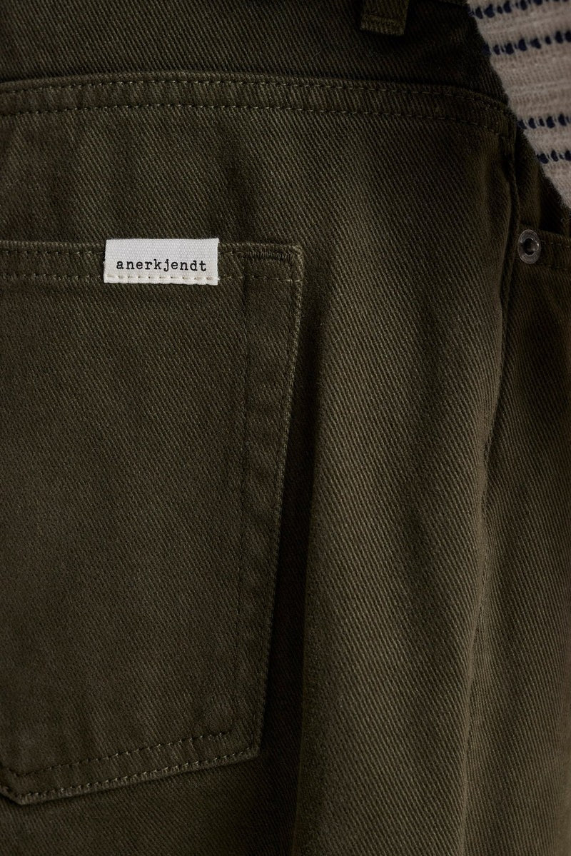 Pantalones Anerkjendt Akjanic Garment Dyed Pants Forest Night