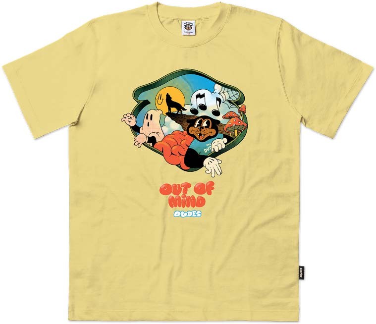 Camiseta The Dudes Inner World Custard