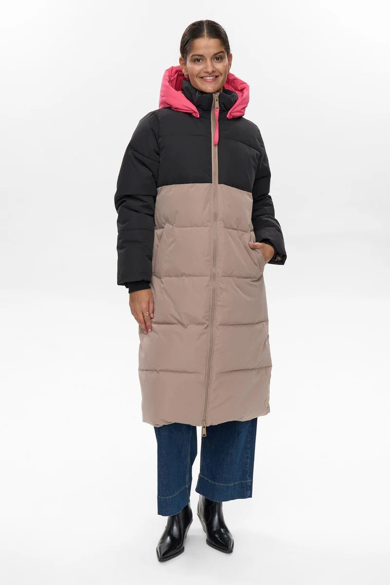 Abrigo Nümph Nutriane Taupe