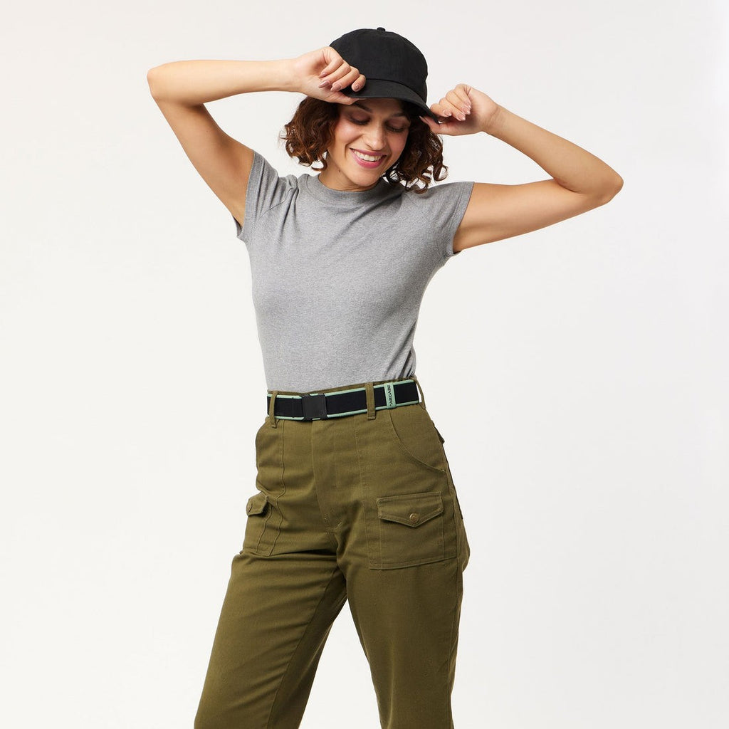 Cinturón Arcade Carto Negro y menta