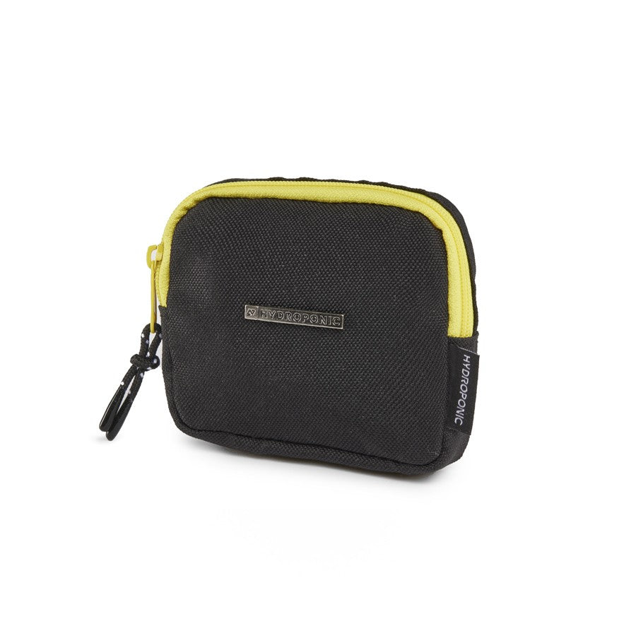 Monedero Hydroponic Purse Negro y Amarillo