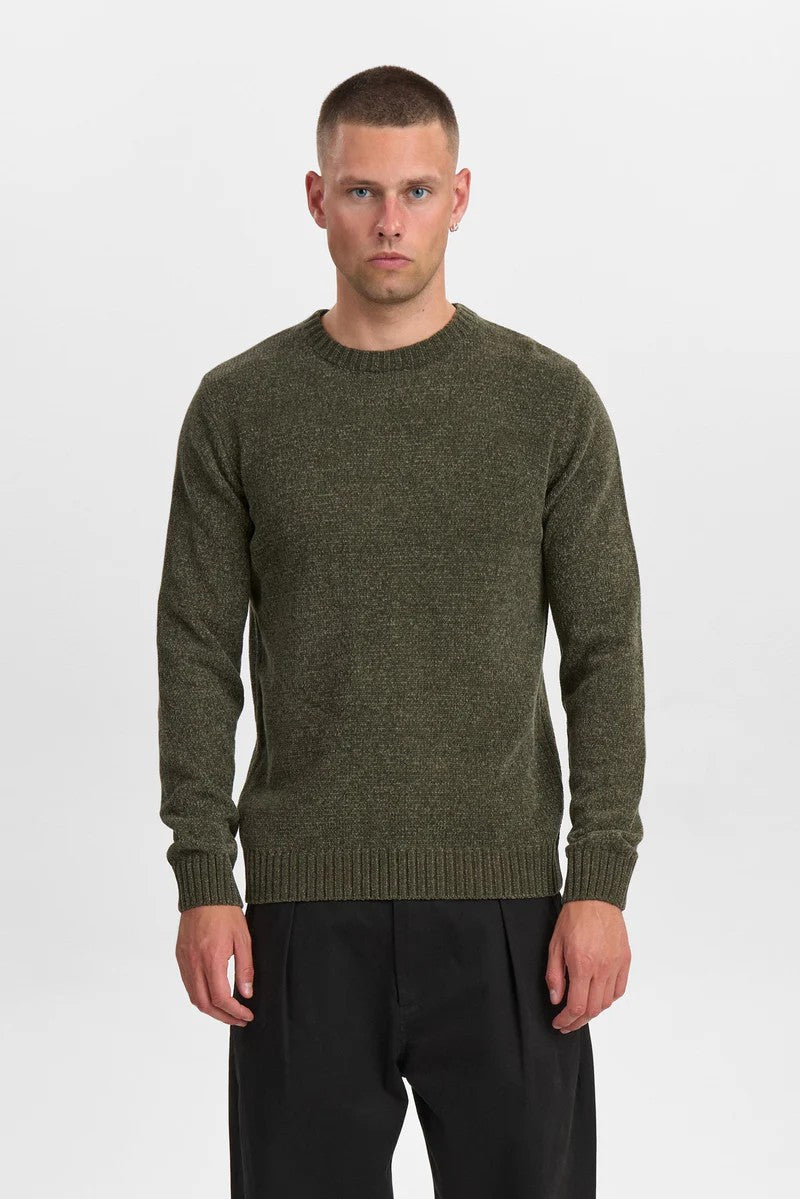 Jersey Anerkjendt Aksune Chenille Knit Forest Night